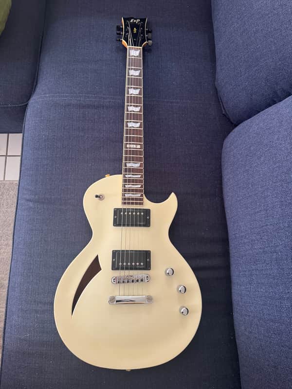 ESP Eclipse (Semi-Hollow) Late 90s - White image 1