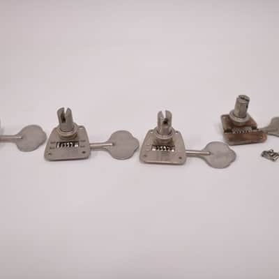 1973-1974 Vintage Fender Precision Jazz Bass NICKEL TUNERS with Bushings & Screws 1970 1971 1972 1975 Telecaster image 6
