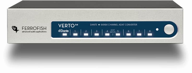 Ferrofish Verto 64 - ADAT <> Dante Converter image 1