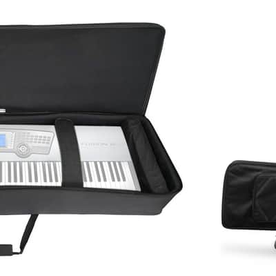 Rockville 88 Key Slim Padded Rigid Keyboard Gig Bag Case For ALESIS Fusion 8HD