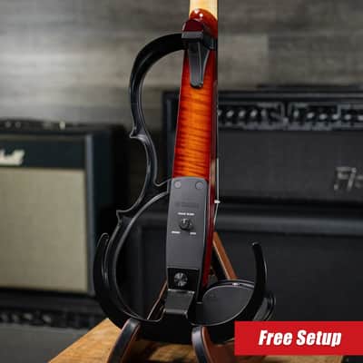 Yamaha Silent Series SV-255 5-String Electric Violin - Shaded Brown image 2