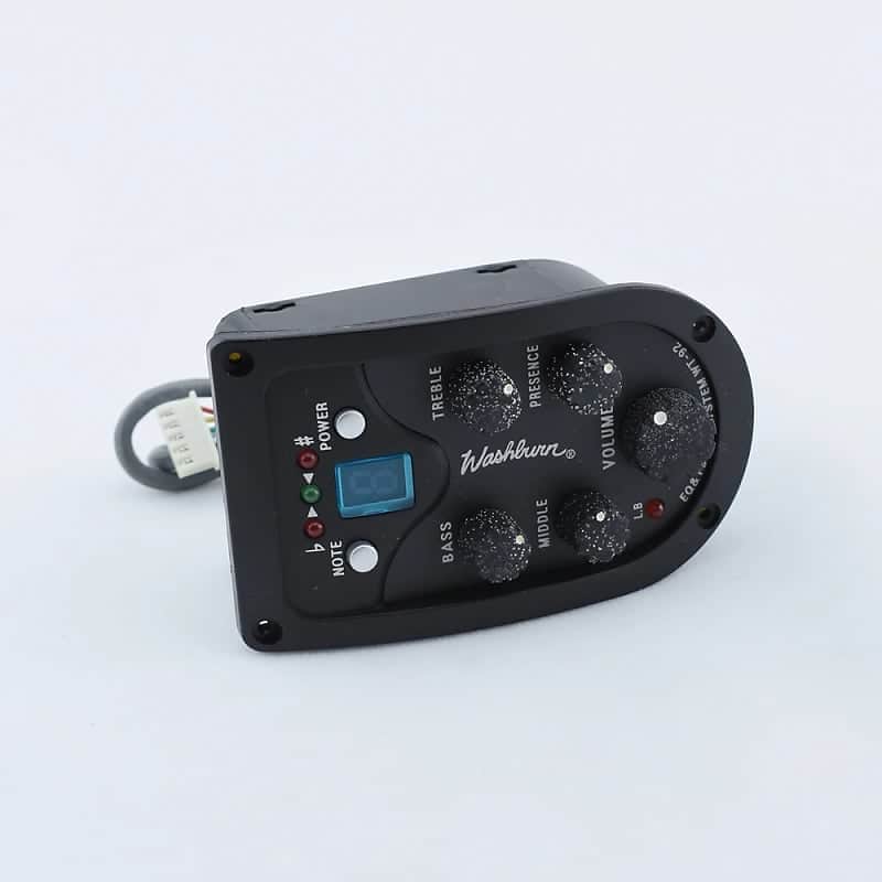 Washburn WT-92 Acoustic Guitar EQ Equalizer Tuner System Preamp Pickup image 1
