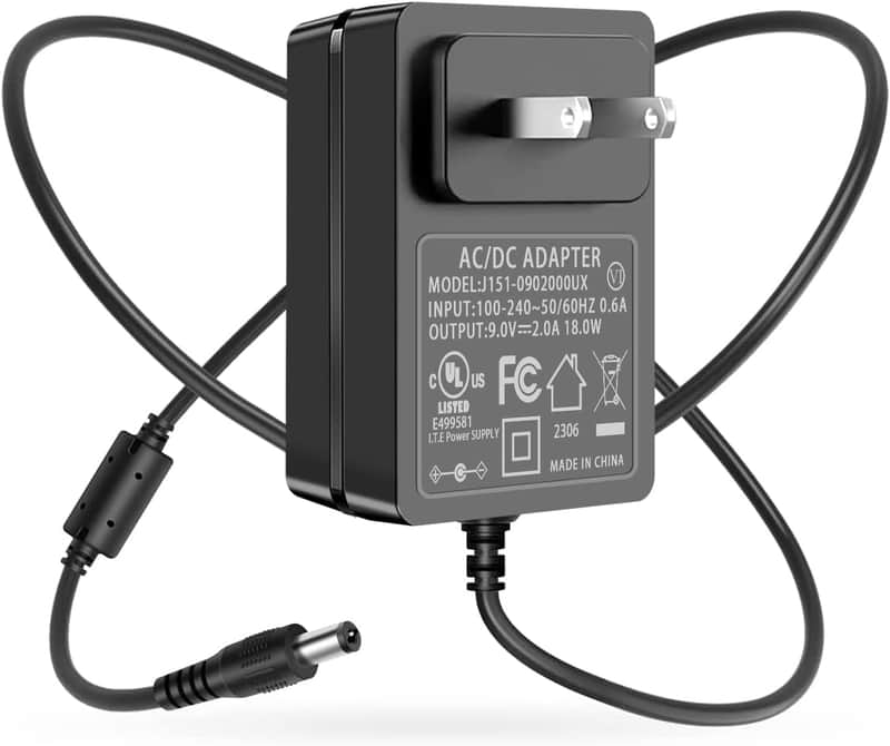 9V 2A Power Supply Charger Cable for Roland PSB-1U Adapter, for Boss PSA-120S ME-80 RC-30 RC-202 ME-70 Power Guitar Pedal, for DYMO LabelManager LM-160 500TS 100 150 220P 350 LM210D LM-200 image 1