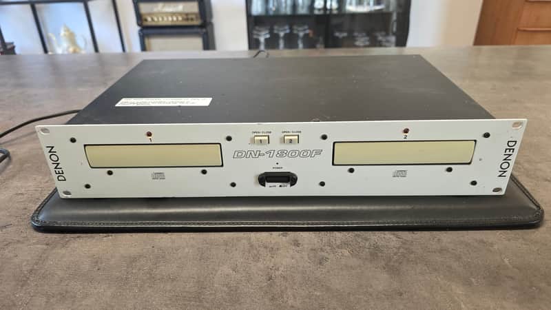 Denon DN-1800F Dual CD Player from UK Radio Station Broadcast Racked Rackmount Rack Mount Outboard 2 Two Channel image 1