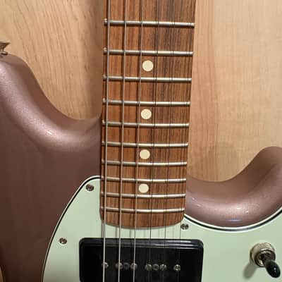2020 Fender Player 90 Mustang Electric Guitar, Burgundy Mist Metallic, Pau Ferro Fingerboard MIM image 15