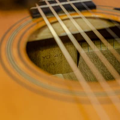 Mid 70s Sada Yairi YD-401 Dreadnought Acoustic Guitar w/ Hardshell Case image 6