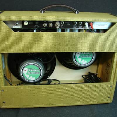Vintage Sound by Rick Hayes Tweed Vintage 85 Tube Combo Guitar Amplifier 2x12 w/Cover Made In USA image 6