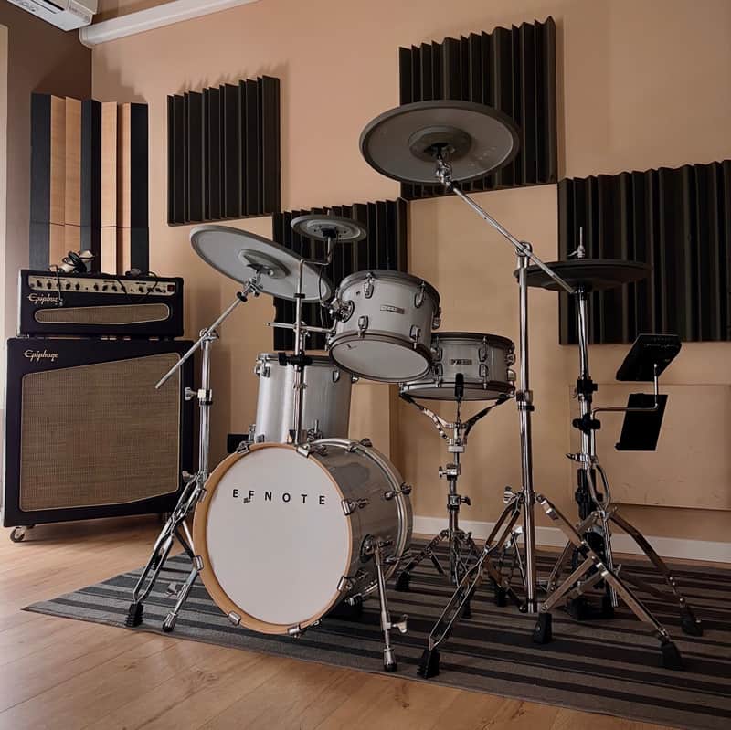 Efnote 5 Electronic Drum Set - White Sparkle image 1