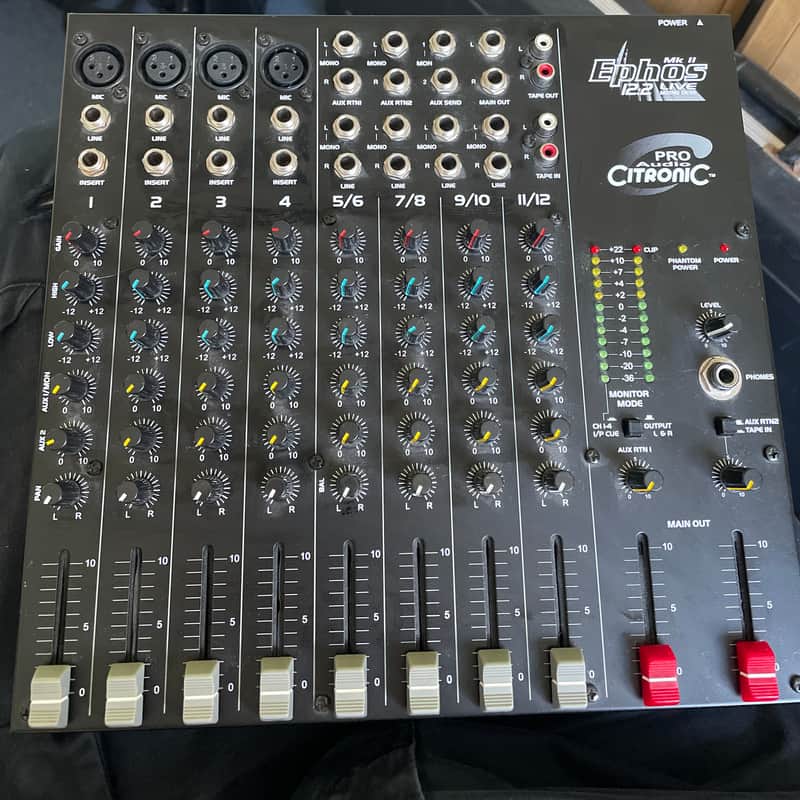 Citronic EPHOS 12:2 MK2 Live Mixing Desk Black