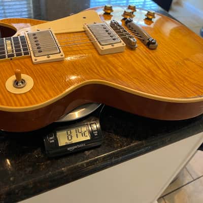 2025 Gibson Custom Shop 1959 Les Paul Standard Reissue R9 – Lemon Burst Murphy Lab Ultra Heavy Aged – Incredible Flame Top image 19