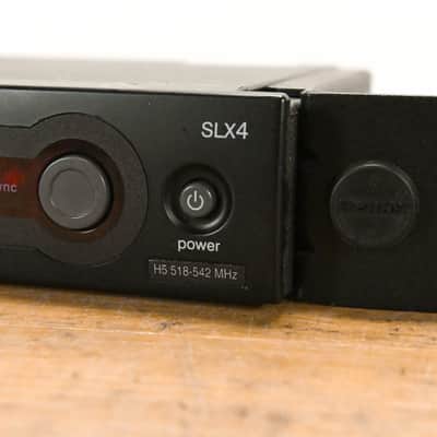 Shure SLX4 Wireless Receiver - H5 Band: 518-542 MHz (NO POWER SUPPLY) CG01WGH image 4