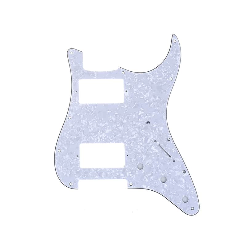 Brio HH Strat Pickguard Fits American & MIM White Pearloid image 1