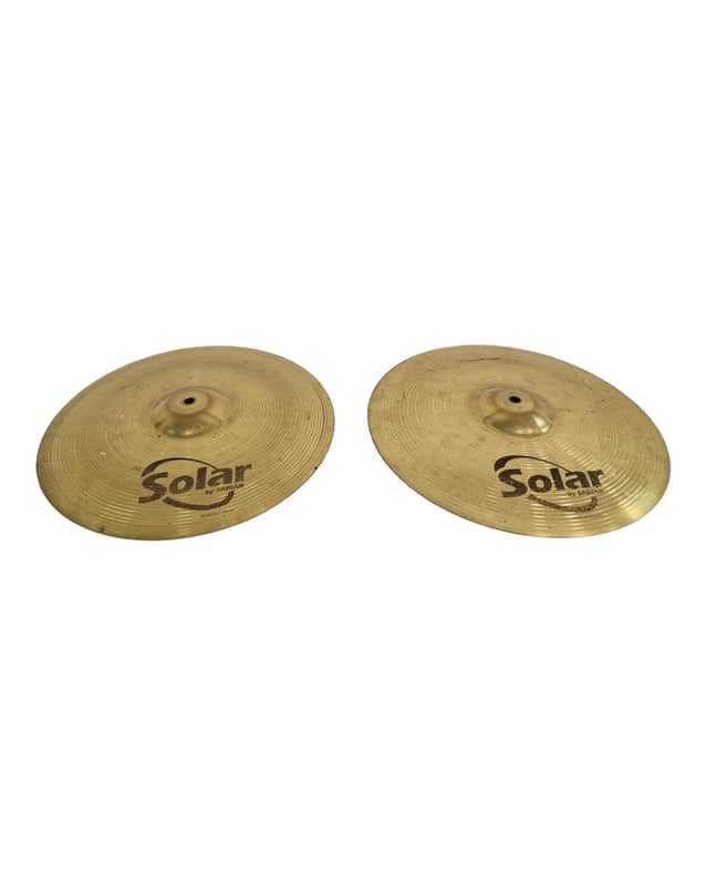 Solar 14" Hi Hats - Cymbal - Good image 1