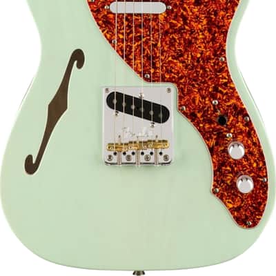 Fender American Professional II Telecaster Thinline Limited Edition Semi-Hollow Electric Guitar, Maple Fingerboard, Transparent Surf Green image 1