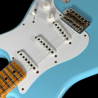 2024 Fender Stratocaster 1954 Custom Shop '54 Journeyman 70th Anniversary Limited Edition ~ Daphne Blue image 5