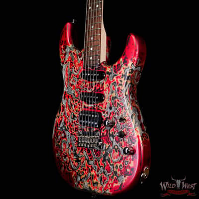 James Tyler USA Studio Elite HD HSS Slanted Rear Rout Brazilian Rosewood Fingerboard Midboost Preamp Burning Water 2K image 2