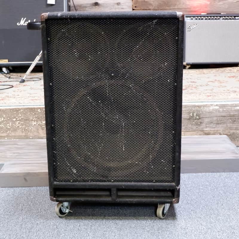 Sonic Research Bass Cabinet 2x10" 1x18" Front Ported late 1980's-early 1990's - Black with Silver Streak Grille image 1