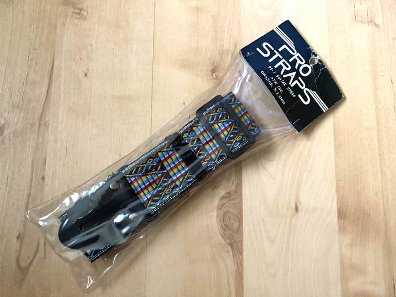 70 / 80's ACE style multicolored Guitar Strap NOS image 1