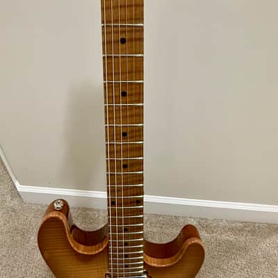 Ernie Ball Music Man Sabre with Maple Fretboard 2020 - 2024 - Honey Suckle image 4