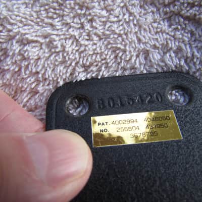 1985 G & L Neck Plate With Original Screws Excellent Condition Vintage G&L Neck Plate W/ Screws Black image 3