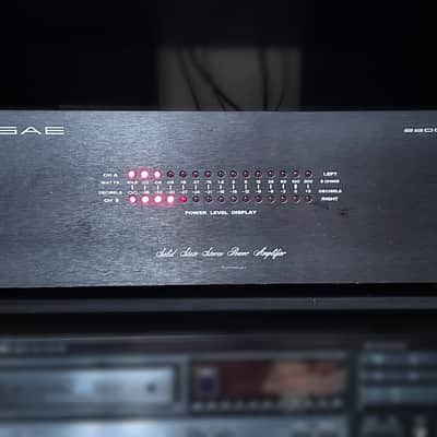 SAE 2200 Amplifier. LED Power Meters. Works Great image 2