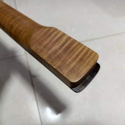 Roasted Flamed Maple Stratocaster Guitar Neck With Rosewood Fingerboard, 22-Frets image 2