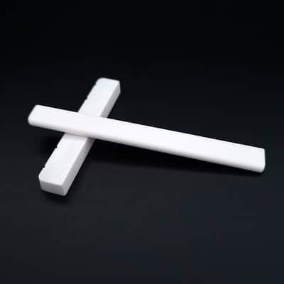 6 String Bone Classical Guitar Bridge Saddle And Nut White Bone Bridge Replacement image 5