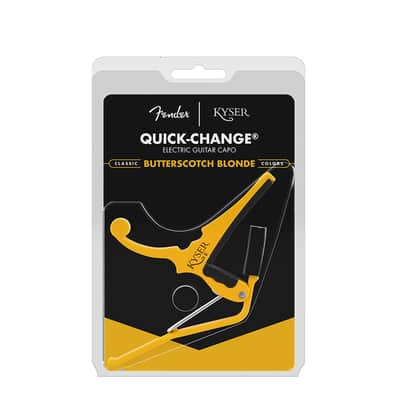 Kyser Fender KGEFBBA Quick Change Electric Guitar Capo - Butterscotch Blonde image 3