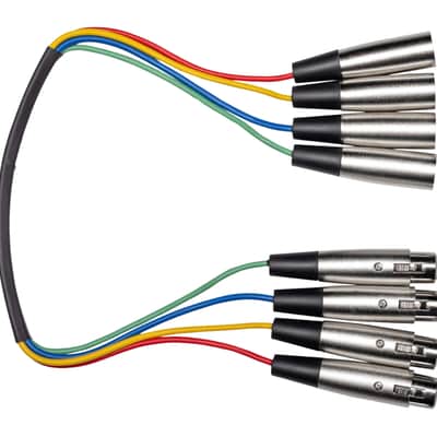 Hosa XLR-401.5 4-Channel XLR Snake - 1.5FT