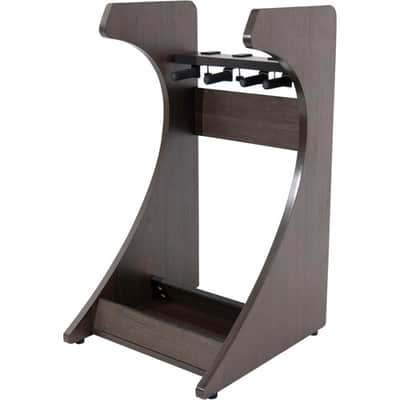 Gator Frameworks Elite Series 3 to 4-Space Guitar & Instrument Case Combo Rack Dark Walnut Brown Finish image 6