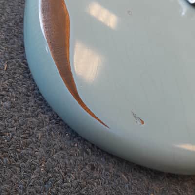 Fender Vintera Road Worn Stratocaster 2021 - Sonic Blue with Humbucker image 3