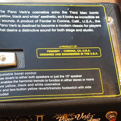 FENDER Pano Verb Jack White Signature 70-Watt 1x15" / 1x10" image 14