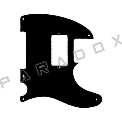 Custom Pickguard For 2019 - 2024 Made in Indonesia Squier Classic Vibe 50's Telecaster - Solid Black Thin .060" image 1
