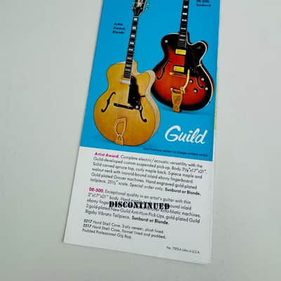 Guild Electric Guitars & Basses Foldout Catalog – 1973 image 2