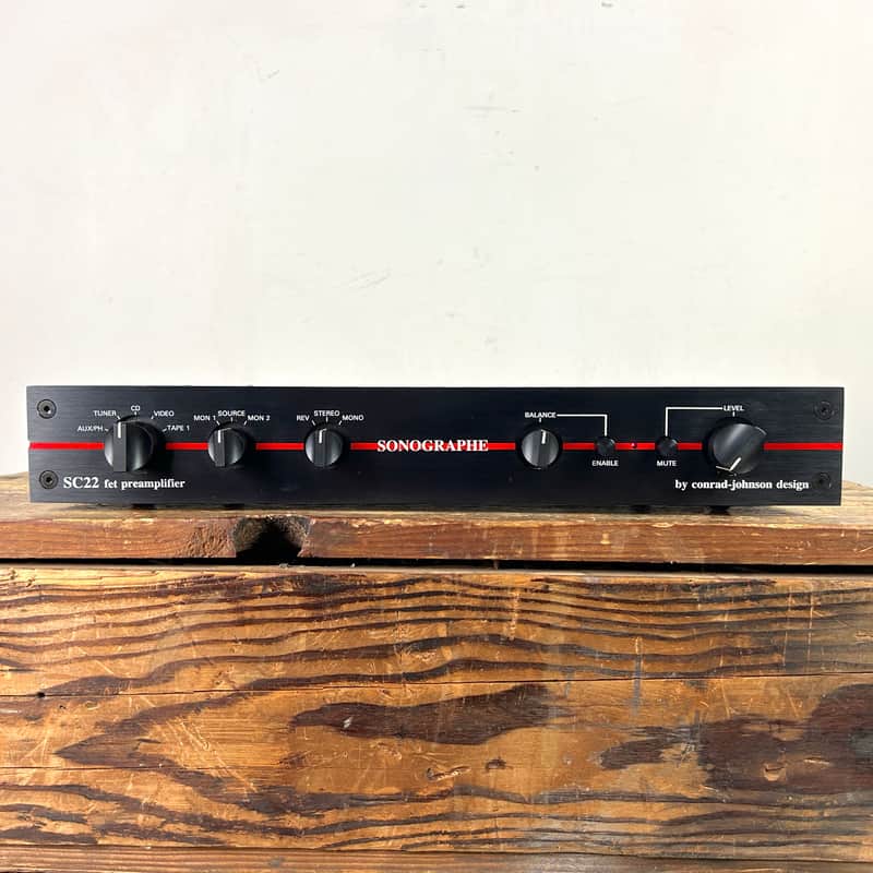 Sonographe by Conrad Johnson SC-22 Preamplifier - Black | Reverb