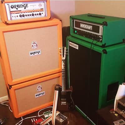 Hovercraft 6x12 Guitar Cabinet Convertible Back Green Black White - WGS Invader image 4