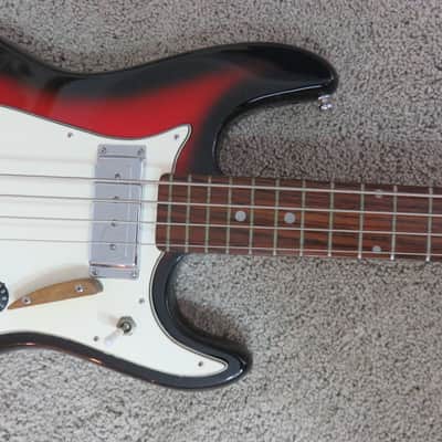 Vintage 1970s Tesico Lyle Electric Bass Guitar MIJ Japan Sunburst Short Scale image 5