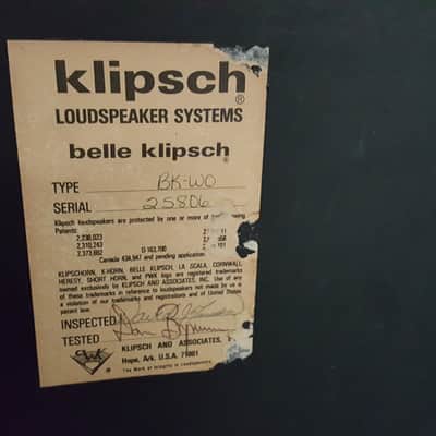 Klipsch "Belle Klipsch"  Wood Loudspeakers (Pair) image 6