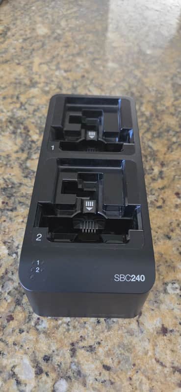 Shure SBC240 2-Bay Networked Docking Charger without Power Supply 2022 - Present - Black image 1