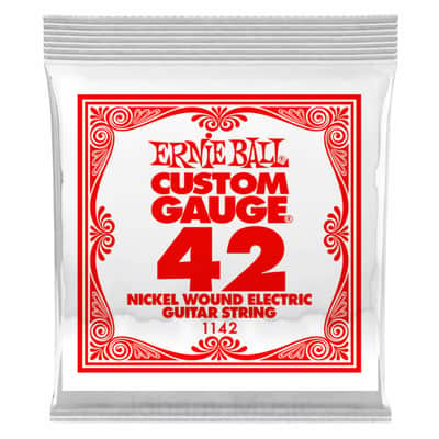 .042 Custom Gauge Electric Guitar Single String Nickel Plated Wound On Tin Plated Steel Hex Core image 1