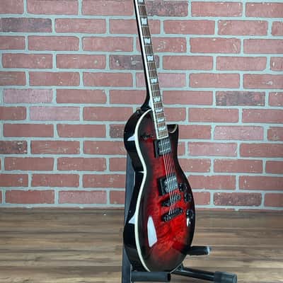 ESP LTD Eclipse EC-256QM Electric Guitar - See Thru Black Cherry Sunburst image 3