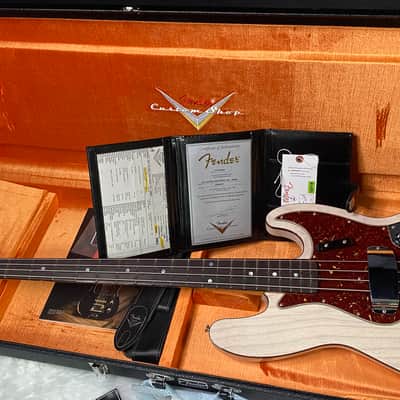 NEW! Fender Custom Shop '60 Jazz Bass DLX - Closet Classic Lacquer Aged White Blonde Finish - 8.9lbs - Ultra RARE! Authorized Dealer - G07630 image 16