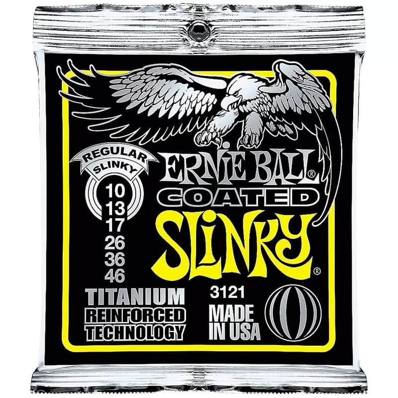 Ernie Ball 3121 Coated Titanium Slinky Electric Guitar Strings image 1