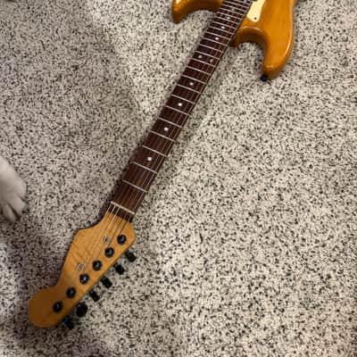 Warmoth Boogie Electric Guitar 7/8ths body Gibson Seymour Duncan 1990s - Natural image 7