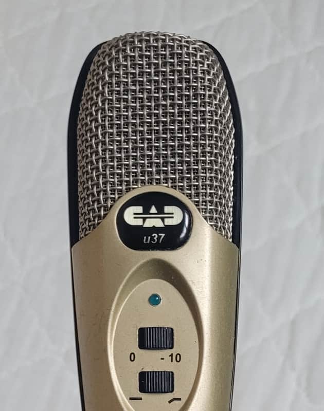 CAD U37 USB Condenser Microphone - Gold w/ Stand & USB Cable image 1