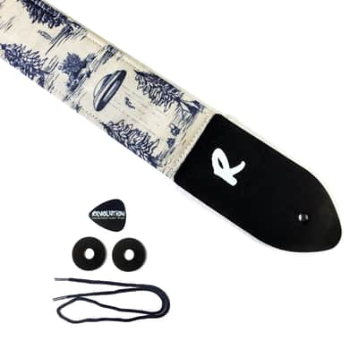 UFO Alien Guitar Strap - Vintage Alien Guitar Straps - Flying Saucer Guitar Strap - Area 51 Guitar image 1
