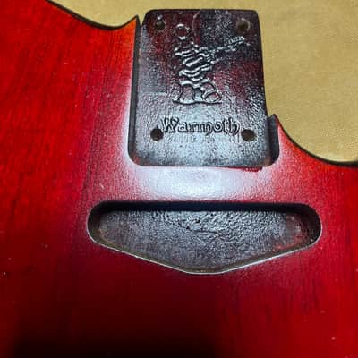 Warmoth Tele Body, Red and Black Chambered image 2