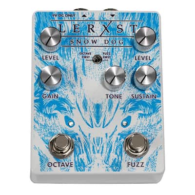 Lerxst Snow Dog Limited Edition Alex Lifeson Signature Octave Fuzz Pedal w/ Hand-Signed Backstage Laminate image 2