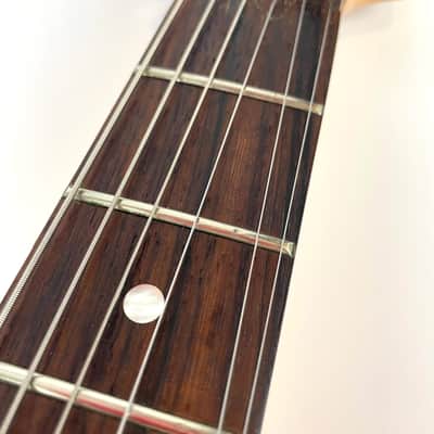 Kramer  Focus 1980s - Aged Blue H/S/S with splitter, Rosewood board Original Floyd Rose , clean and original, , and original HScase image 6