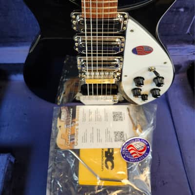 Rickenbacker 325C64 Jet Glo Miami, 3 Toaster Pickups, w/Vibrato, Short Scale, HSC image 3